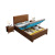 JDYZG简写实木单人床含床垫床垫 气压 抽屉储物1*2*0.98m