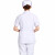  劳保佳 护士服短袖套装 短袖体套装 美容院医院工作服 偏襟领 白色短袖套装 2XL码 定制款（不退不换）