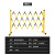 围栏玻璃钢施隔离带全围挡防圆管移动隔离带护栏绝缘定制可伸缩 黄黑色 高1.2*长3米 国标加厚