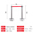 铦铓隔离带伸缩带一米线栏杆不锈钢围栏排队护栏安全线警戒隔离柱 单层不锈钢（单个立柱价格） 2米带子