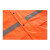 冰禹 环卫雨衣套装 防汛救援劳保警示安全交通施工雨衣 分体兰格条 橘色2XL BYT-76
