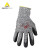代尔塔 (DELTAPLUS）202044 8码 劳保手套C级防割手套PU涂层透气手套 灰色 3副装