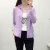 俞兆林女装 上衣女韩版时尚透气中长款薄款骑车女服外套 YWFS204525 紫色 L