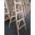 装修实木木梯人字梯双侧水电走梯室内室外工程木梯直梯置物架 1.2米加强型3*5
