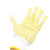 冰禹 BY-7517 防滑点塑棉线手套 点胶工地工作搬运劳保手套 60双 黄色（耐磨600g）