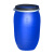 标燕 塑料桶加厚闭口化工桶清洁蓄水桶全新料开口柴油双环铁箍桶200L法兰桶（无手柄款）