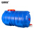 安赛瑞 卧式抗老化圆形塑料桶 320L带盖储水 加厚水箱400型蓝色 盛兴企业定制 16152