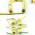 1单芯黄绿双色线弹簧线接地线伸缩线1.52.5平方纯铜电源线弹弓线 1芯2.5平方拉伸2.0米