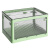 稳斯坦 W5815 五开门折叠收纳箱子 多功能透明储物整理箱盒 绿色加大号60*42*33.5cm