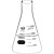 实验室试剂储存溶液配制高硼硅材质高透明度耐高温带刻度三角烧瓶 2环球直口锥形瓶250ML