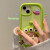 米可米 立体卡通可爱三眼仔女孩适用苹果14ProMax手机壳 绿色iPhone13新款全包硅胶保护套 iPhone 12【三眼仔女孩硅胶】