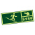 谋福CNMF 消防标识指示牌荧光安全出口地贴夜光紧急通道楼梯墙贴自发光警示疏散标志牌 （墙贴右下）780