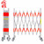者也 可移动不锈钢伸缩围栏折叠安全隔离护栏围栏学校小区停车场 电力伸缩围栏 万向轮款 高1.2*2.5米