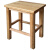 益美得 DMQ0239 小木凳实木方凳茶几凳子原木小板凳 加粗方凳50CM高
