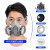 盛融乾 化学实验室防毒面具全面罩喷漆化工防尘面罩防护 6200双罐防尘面具