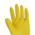 大杨牛筋乳胶手套耐油耐磨清洁手套厨房家务卫生防滑劳保手套 905 M中码 5双