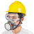 求同 防毒面具 防尘面罩活性炭口罩防甲醛喷漆化工农药有害气体工业粉尘