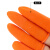 手指套防滑加厚橙色护指耐磨乳胶橡胶防护点钞保护劳保胶手指头套 橙色M码1个试大小