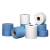 无尘纸蓝白色工业擦拭纸一次性实验室用大卷无纺布吸油吸水500片 蓝色(12.5*37厘米)500张/卷