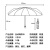 甜心小妹 自动折叠雨伞 三折太阳伞 商务晴雨伞 12骨黑胶 藏青 1把