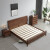 作木坊床 实木床1.8米双人床现代简约中式黑胡桃木婚床WS102 单床 1.8米