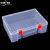 长方形手提透明塑料盒五金零件盒工具箱益智玩具整理箱乐高收纳盒A 透明小小号25.2*19*5.8CM 【空盒款】