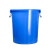 尚留鑫 塑料桶50L蓝色无盖圆桶大容量储水桶收纳桶