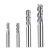 百瑞川 硬质合金铝用铣刀55度钨钢圆鼻高光镜面铝专用三刃平底立铣刀 D1.5*R0.2*50 
