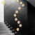 幻色（HUANSE）金色楼梯长吊灯复式LED满天星别墅loft公寓客厅别墅酒店15头灯具 米可调节