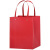 鸣固 方形手提袋 牛皮纸袋子宽底大码盆栽包装袋纸质手提袋 红色20*20*20cm（10只）