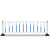 城市道路护栏 市政公路隔离栏杆 人车分流道路隔离护栏围栏 1.2米高*3.08米长护栏+1立