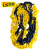 百舸 塑料隔离链条 警示链条黄黑3米
