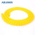ABLEMEN 阻燃电线电缆螺旋缠绕管 线缆装饰防冻保护绕套管黄色 内径22mm 长10米