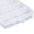 冰禹 BYA-420 零件盒 塑料透明工具分类箱 工具螺丝盒 小24格（198*134*38）