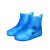 瑞可特 RZF12 防水雨鞋套 防滑加厚雨靴男女中筒鞋套 打扫维修鞋套 蓝色 M 