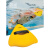 梦小泉游泳A字板三角浮板梭板浮具打水板训练平衡踢水夹腿板 黄色 尼斯 黄色