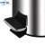不锈钢砂光拉丝圆形垃圾桶脚踏式有盖办公室卧室防滑厨房垃圾桶 8L22.5*33cm