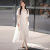 网禾（WANGHE）白色连衣裙小个子短袖刺绣仙女裙2023夏季新款超仙连衣裙女气质收 白色 S 建议80-100斤左右