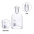 垒固 溶解氧瓶水质采样瓶玻璃污水瓶带水封 双盖透明1000ml