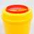 阿力牛 ASY-008 黄色废物利器盒 实验室锐器盒10个装 方形利器盒5L 