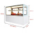 米沙熊 Misha商用蛋糕柜展示柜   水果寿司糕点冷藏柜  甜品西点展示柜 保鲜柜陈列柜 风冷无霜 直角后开门+除雾  白色 0.9米落地式（三层）