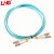 LHG 光纤跳线 LC-LC 单模双芯 湖蓝色 25m LC/LC-OM3-300-25米