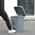 曦巢 脚踏式商用户外大号垃圾桶加厚工业办公室环卫脚踩废物垃圾桶带盖30L	