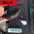 适用于绝缘手套电工专用高压防电绝缘380v工地工作防护胶皮耐磨手 黑色S号 均码