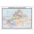 2024年 新疆地图 交通地理图 办公室挂图 1.5米*1.1米