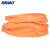 海斯迪克 PU软皮革防水袖套 防污防油劳保护袖套袖 橘色(3双) 