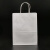 海斯迪克 HK-5041 牛皮纸袋 手提纸袋子 外卖打包袋服装购物纸袋 （100个）120克 白牛皮纸 高21*宽16*侧8
