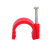 星期十 PVC阻燃电工套管电线管接头线管管件配件16边卡（红色）定制