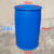 加厚摔不破200升柴油桶耐腐蚀120L化工塑料桶废液胶皮桶 加储油罐 加厚熟胶200升双环桶蓝色9.5公斤