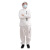 分体防护服可重复使用出行防尘透气可拆卸隔离服面罩飞机 白色套装上衣+裤子 XXXL